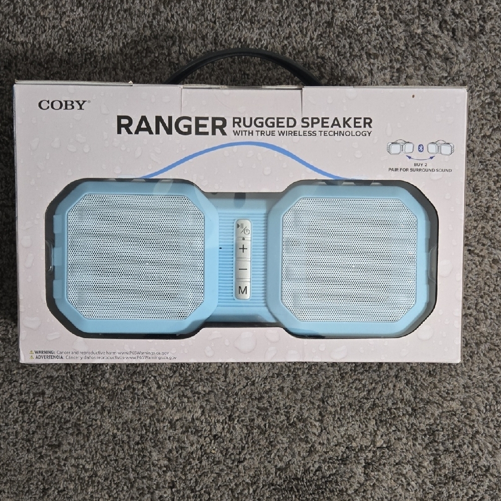 Coby Ranger Rugged Bluetooth Speaker - Light Blue - Picture 2 of 2
